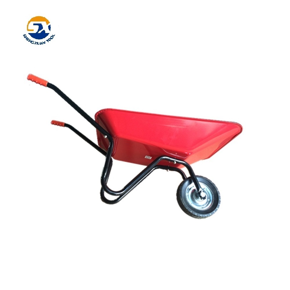 Manual Wheelbarrow Tipping Wheelbarrow Fairy Gift 200L Large Twin Wheel Stable Poly Wheelbarrow