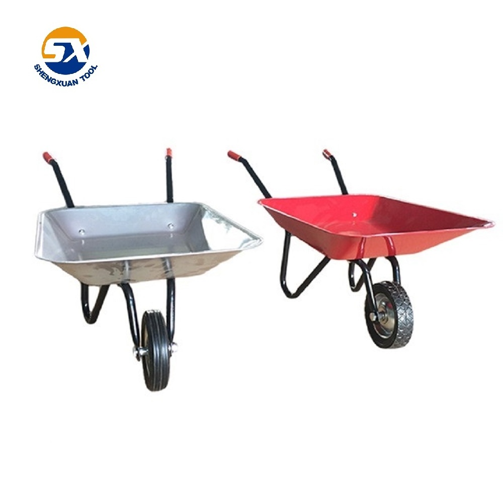 Manual Wheelbarrow Tipping Wheelbarrow Fairy Gift 200L Large Twin Wheel Stable Poly Wheelbarrow