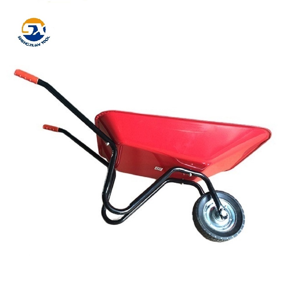 Manual Wheelbarrow Tipping Wheelbarrow Fairy Gift 200L Large Twin Wheel Stable Poly Wheelbarrow