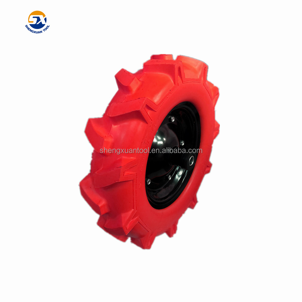 replacement wagon cart wheel 16 inch puncture free Flat free wheel small Solid PU foamed wheel