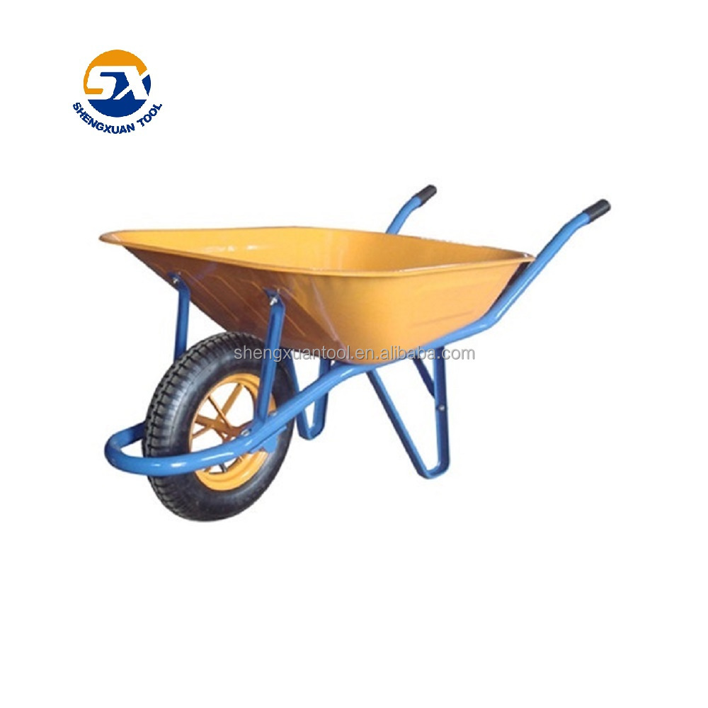 China manufacture Wholesale commercial france model green color wheelbarrow wb6400