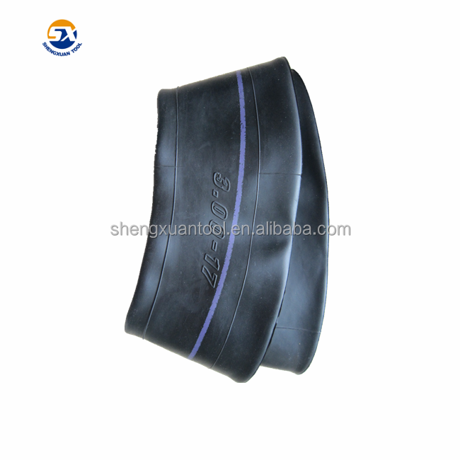 Motorcycle Tricycle Inner Tube 2.50-17 Tires Inner Tube Popular Black Cross OEM Pattern Rubber