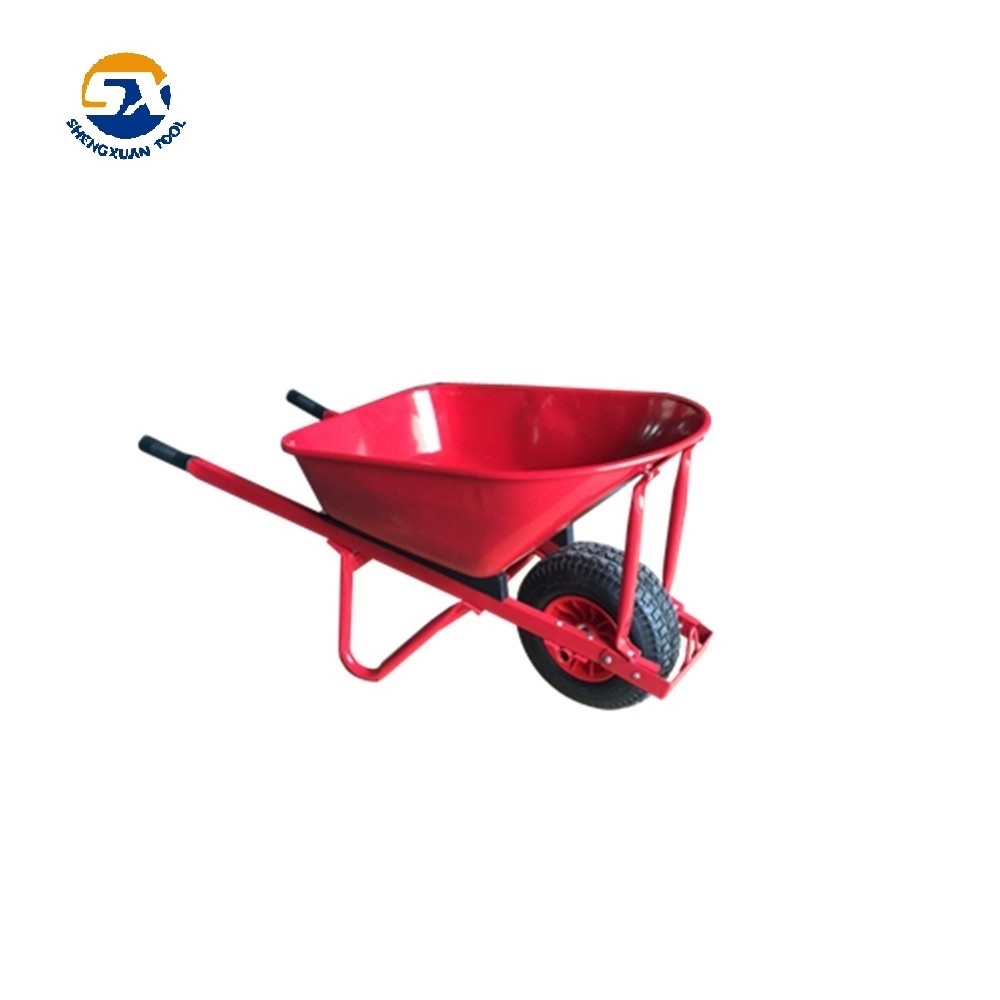 Two Wheels Metal Wheelbarrow Concrete Wheelbarrow Commercial Wheelbarrow