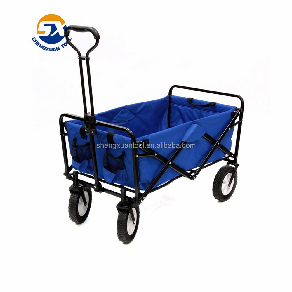 Hot sales Fabric material foldable outdoor camping trolly cart