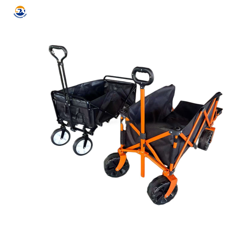 Custom Four Fold Blow Molding Wheel Cloth Cart Shopping Fishing Dog Pet Cart