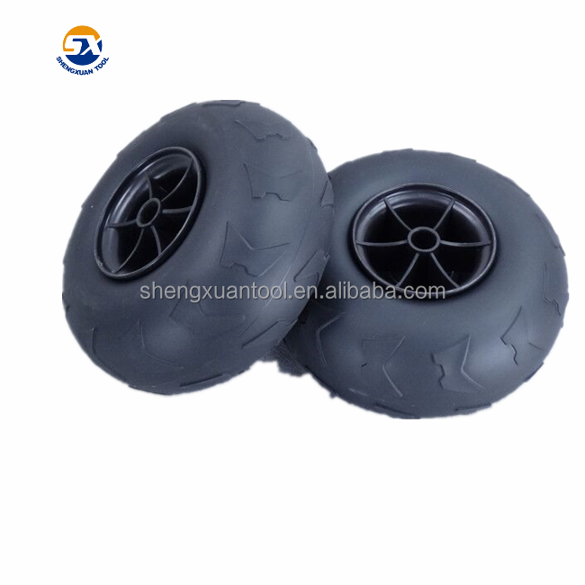 Grey color tyre 230mm diameter balloon wheels for beach cart