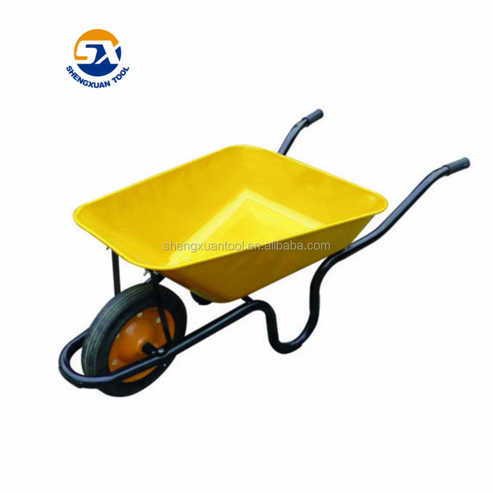 Africa top quality solid wheel steel wheelbarrow Wb3800