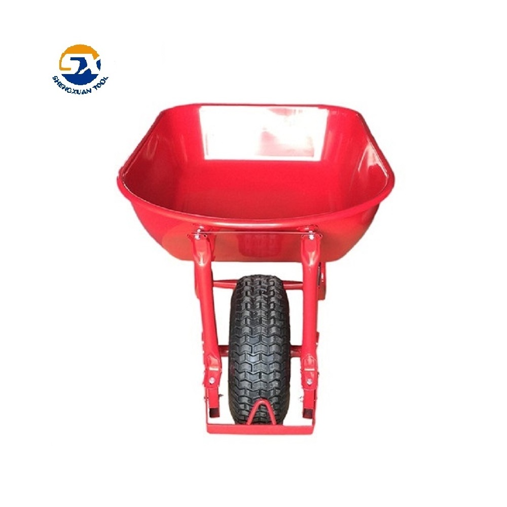 Two Wheels Metal Wheelbarrow Concrete Wheelbarrow Commercial Wheelbarrow