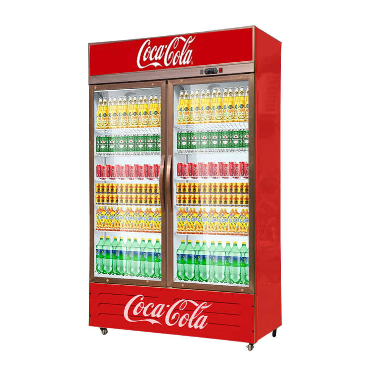 300L Promoted type Cheapest Commercial bottle cooler Beer chiller Drinks Display refrigerator Single door Beverage refrigerator