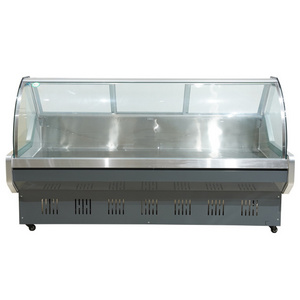 Energy Saving New Style Hot Sale Horizontal Display Deli Freezer Glass Door For Supermarket Cooling Food