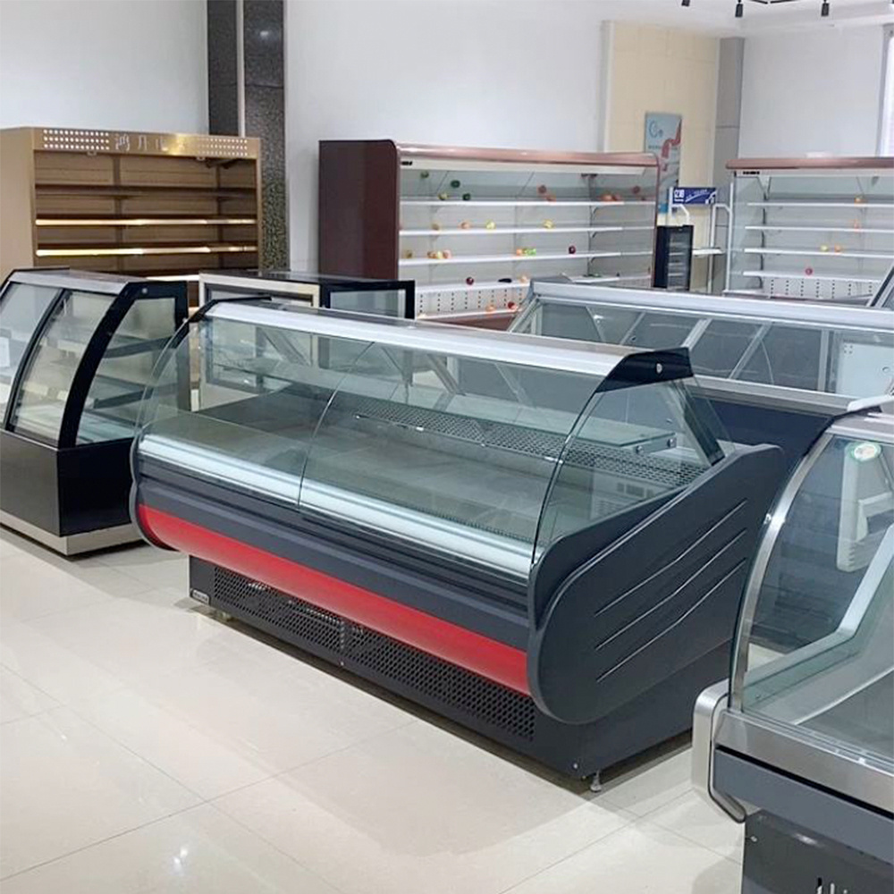 New Style High Quality Customized  Size Glass Sliding Door Display Deli Refrigerator For Restaurant Freezing Food