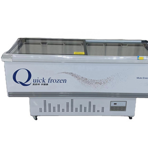 Big capacity chest freezers big capacity fish freezers Horizontal chiller Display cooler supermarket freezer