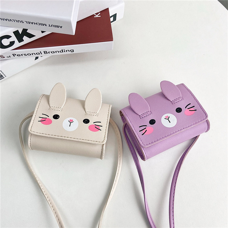 New hot-selling children's accessories small bag little girl cute rabbit shoulder crossbody bag mini cartoon baby purse gift who