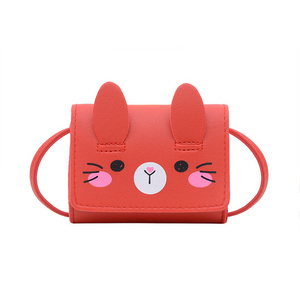 New hot-selling children's accessories small bag little girl cute rabbit shoulder crossbody bag mini cartoon baby purse gift who