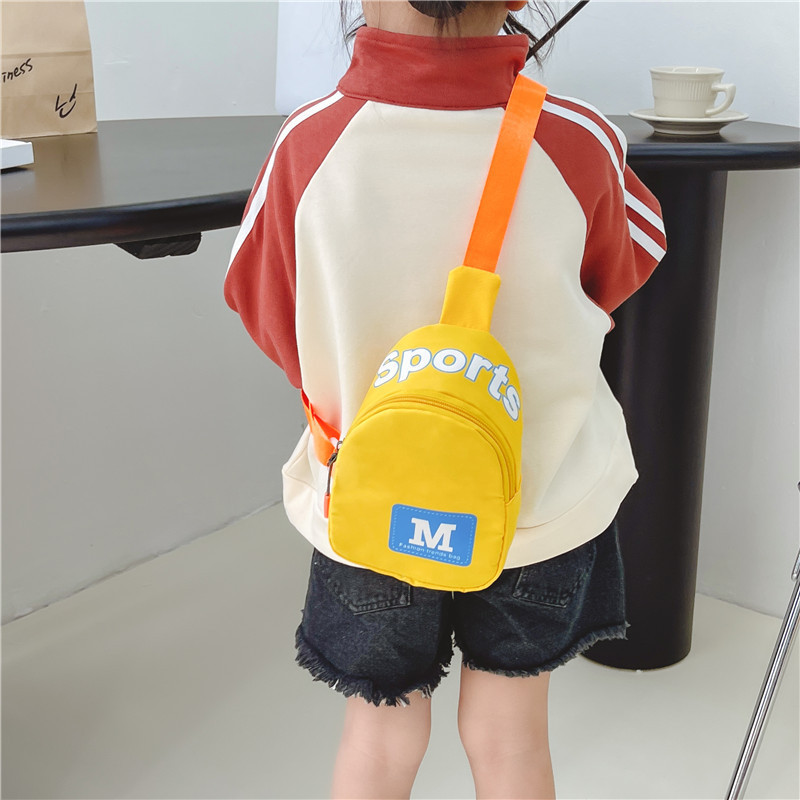 New hot-selling children's fashion cute cool boy letter shoulder bag personality baby purse spring outing crossbody bag