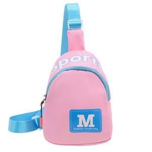 New hot-selling children's fashion cute cool boy letter shoulder bag personality baby purse spring outing crossbody bag