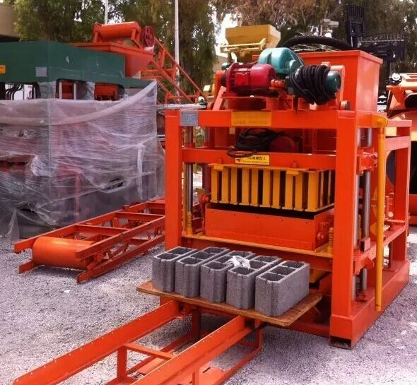 Automatic  Concrete Block Parpping Bricks Making Machine Lowest Price QTJ4-25C