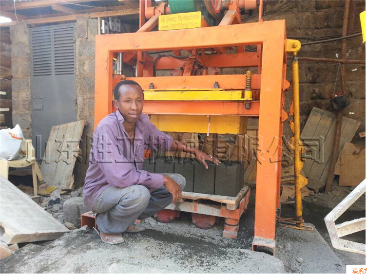 brick laying hollow block making machine QTJ4-40 prices of cement brick moulding making machine hot sale in Ghana QTJ4-40