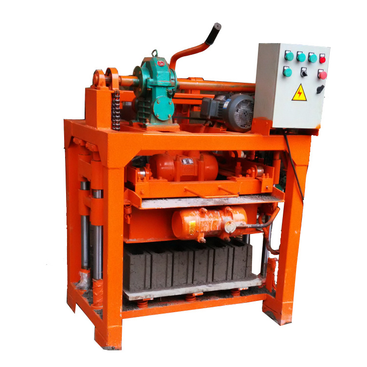 small QMJ4-40 6 8 inches hollow block making machine cement sand block brick moulding machine for sale factory price