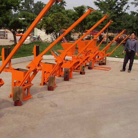 QMR2-40 Manual Clay Interlocking Brick Making Machine, cement red soil block making machine