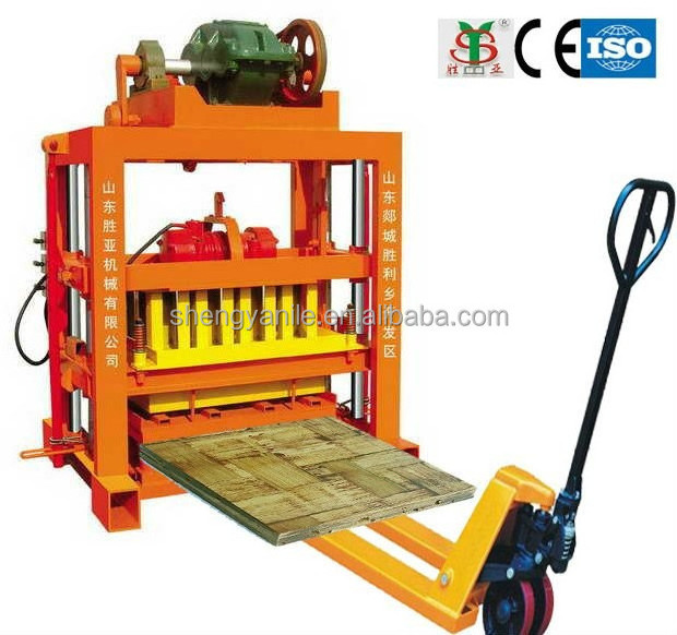 QTJ4-40 cement block making machine and concrete block making machine made in Shengya factory