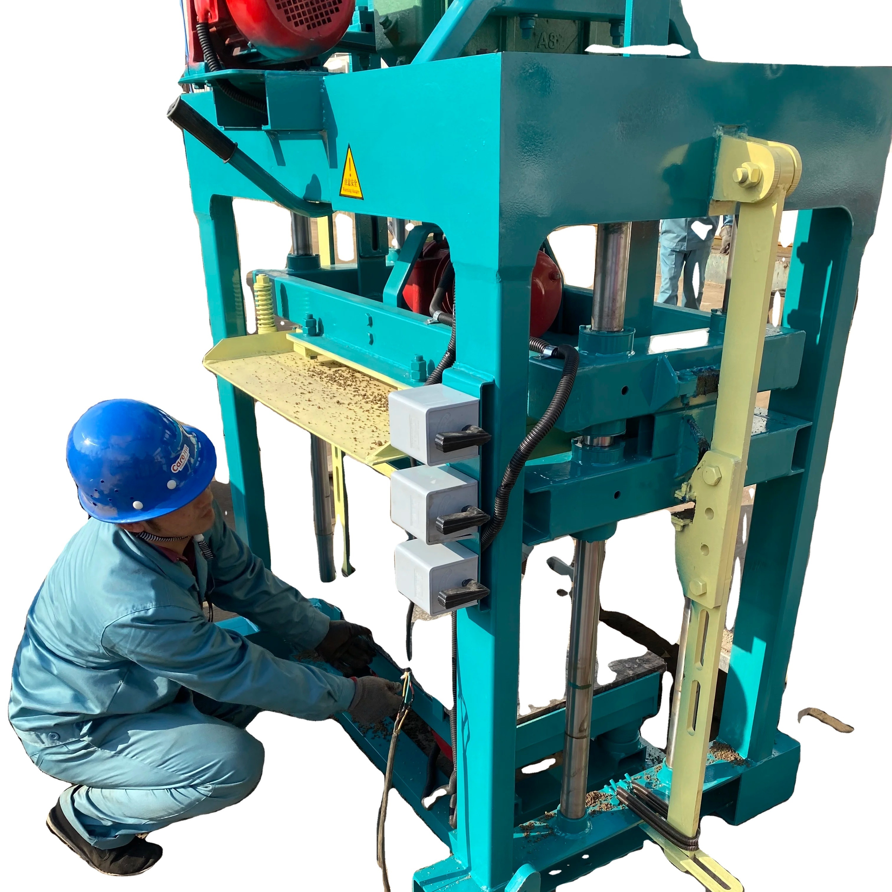 Reliable QTJ4-40 brick press for small-scale factory brick machine for Brick Production