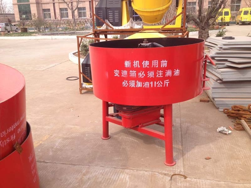 Cement pan mixer JQ350 portable electrical concrete mixer