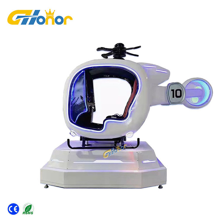 VR Simulator Helicopter Amusement Theme VR Flying Simulator Flight Simulator Cockpit VR Game Machine