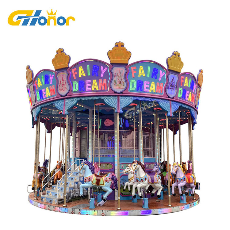 Carousel 36 Seats Horse Rides Animal Theme Swing Carnival Park Other Carousel Amusement Equipment Products for Kids