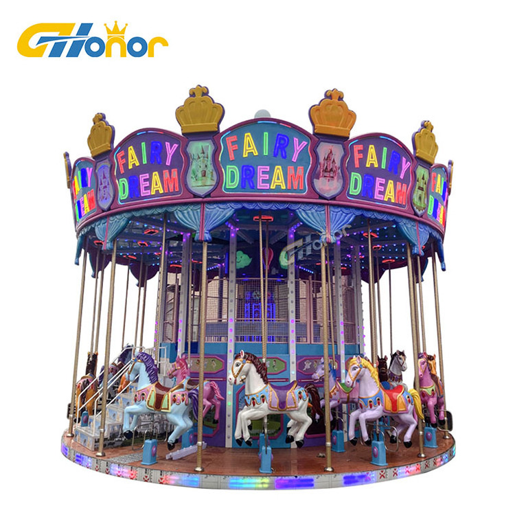 Carousel 36 Seats Horse Rides Animal Theme Swing Carnival Park Other Carousel Amusement Equipment Products for Kids