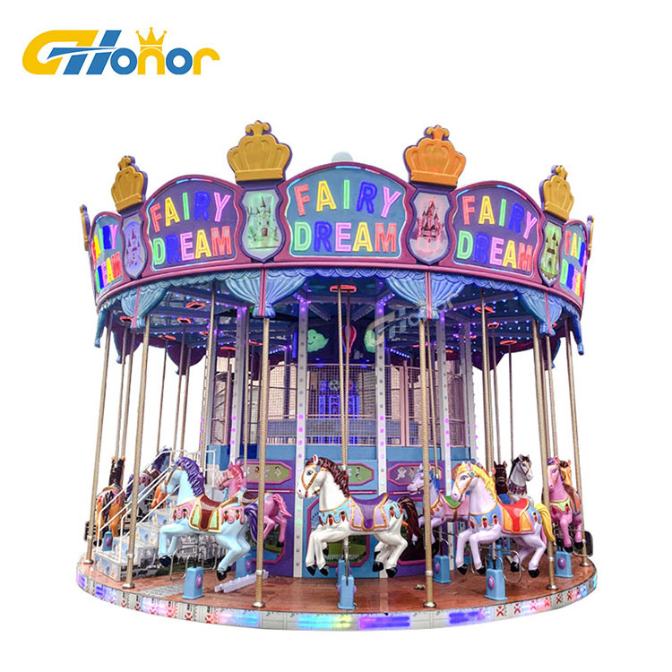 Carousel 36 Seats Horse Rides Animal Theme Swing Carnival Park Other Carousel Amusement Equipment Products for Kids