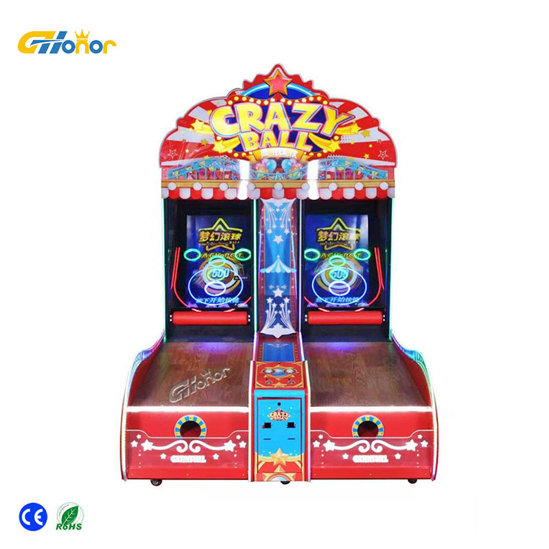 New arrival coin operated games crazy ball game machine kid lottery ticket game machine