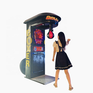 amusement park coin operated Boxing Punch Machine  boxing arcade game machine For Sale