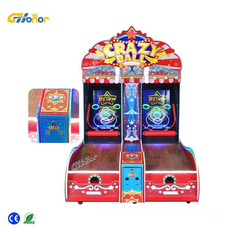 New arrival coin operated games crazy ball game machine kid lottery ticket game machine