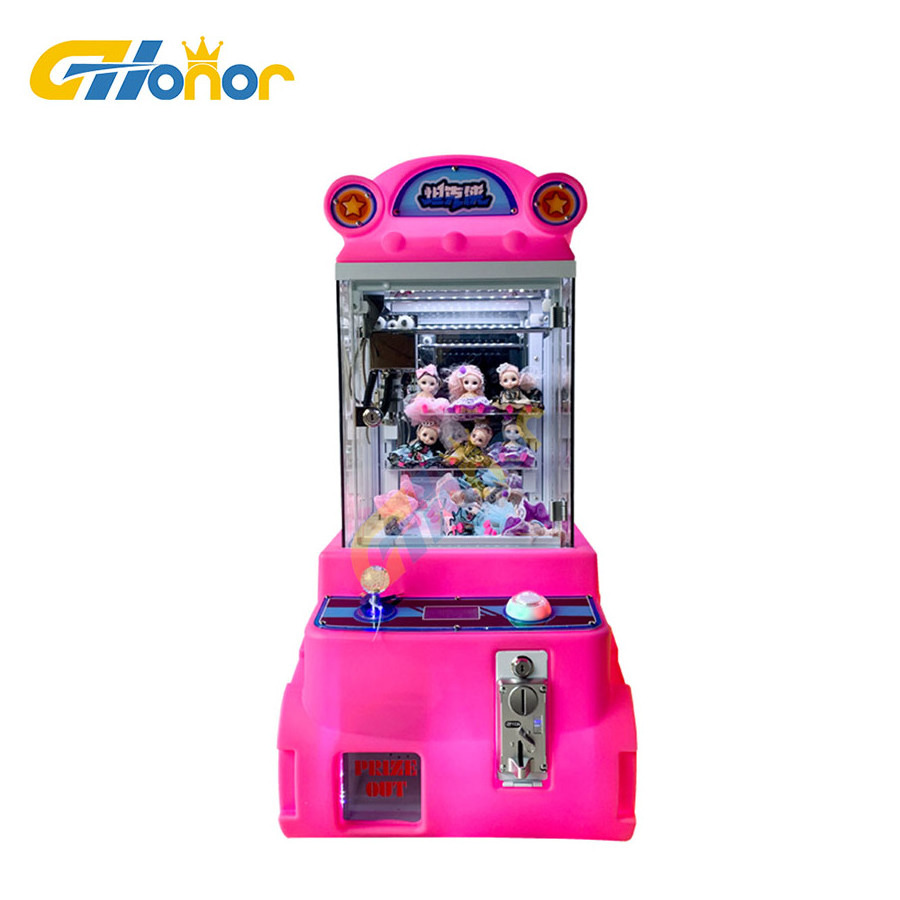 factory wholesale doll vending machines coin operated mini claw game machine mini doll machine