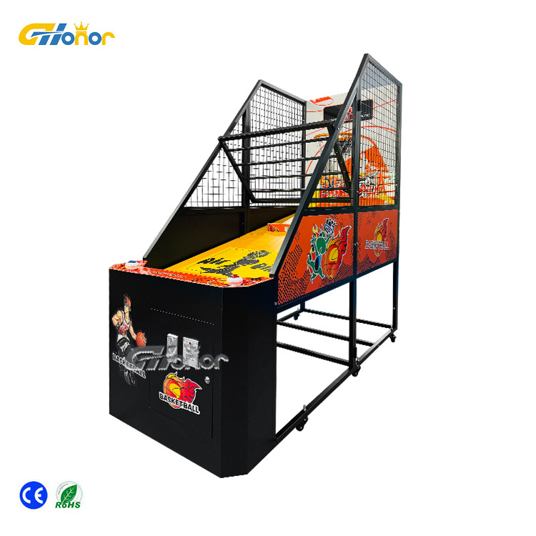 Hot Sale Indoor Arcade Basketball Game Classic Fun Exercise Sport Equipment Coin-Operated Metal Machine