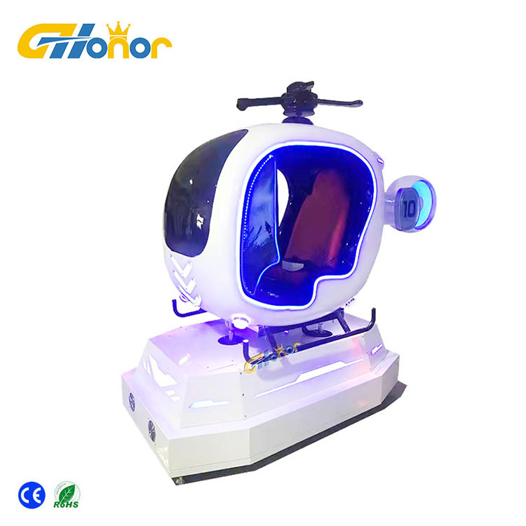 VR Simulator Helicopter Amusement Theme VR Flying Simulator Flight Simulator Cockpit VR Game Machine