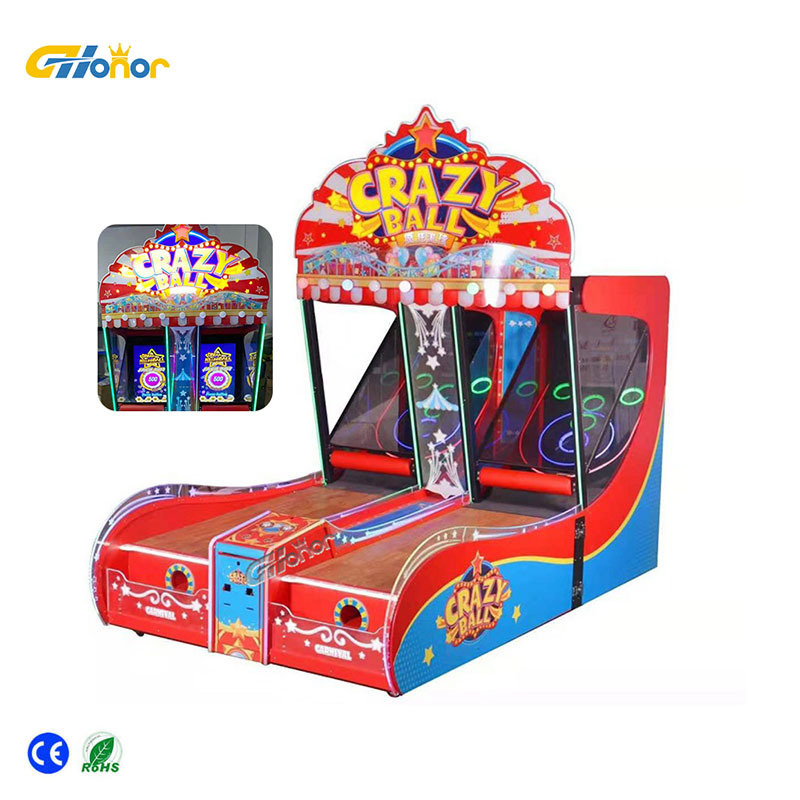 New arrival coin operated games crazy ball game machine kid lottery ticket game machine