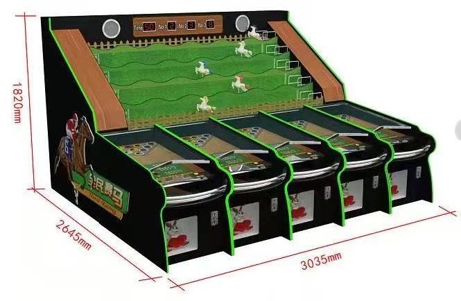 Coin Operated Horse Racing Arcade Machine Ball Rolling Carnival  amusement  Booth 10 players horse racing game machine