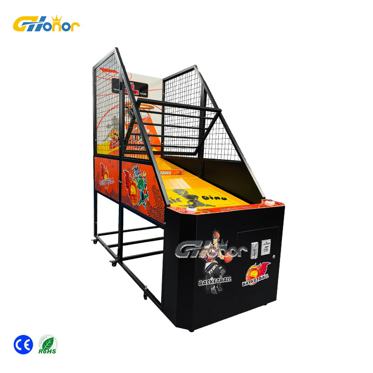 Hot Sale Indoor Arcade Basketball Game Classic Fun Exercise Sport Equipment Coin-Operated Metal Machine