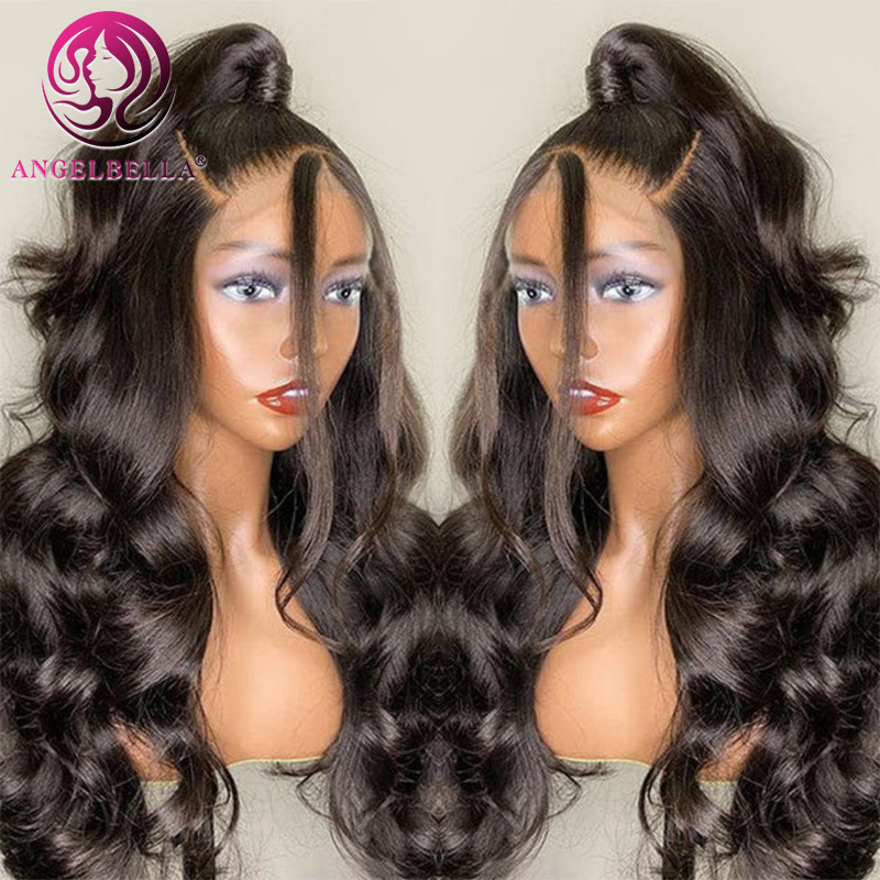 40 Inch Human Hair Full Lace Front Wig Free Sample 360 Lace Frontal Wig Body Wave Brazilian Curly Full Lace Human Hair Wig