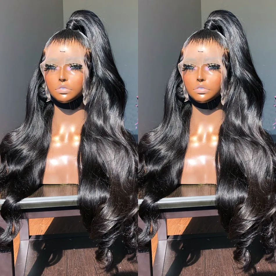 40 Inch Human Hair Full Lace Front Wig Free Sample 360 Lace Frontal Wig Body Wave Brazilian Curly Full Lace Human Hair Wig