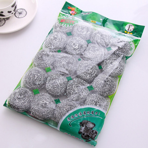 SY65 20pcs/bag Steel Wool Scrubber Stainless Scouring Pad Heavy Duty Metal Scour Sponge for Kitchen Cleaning