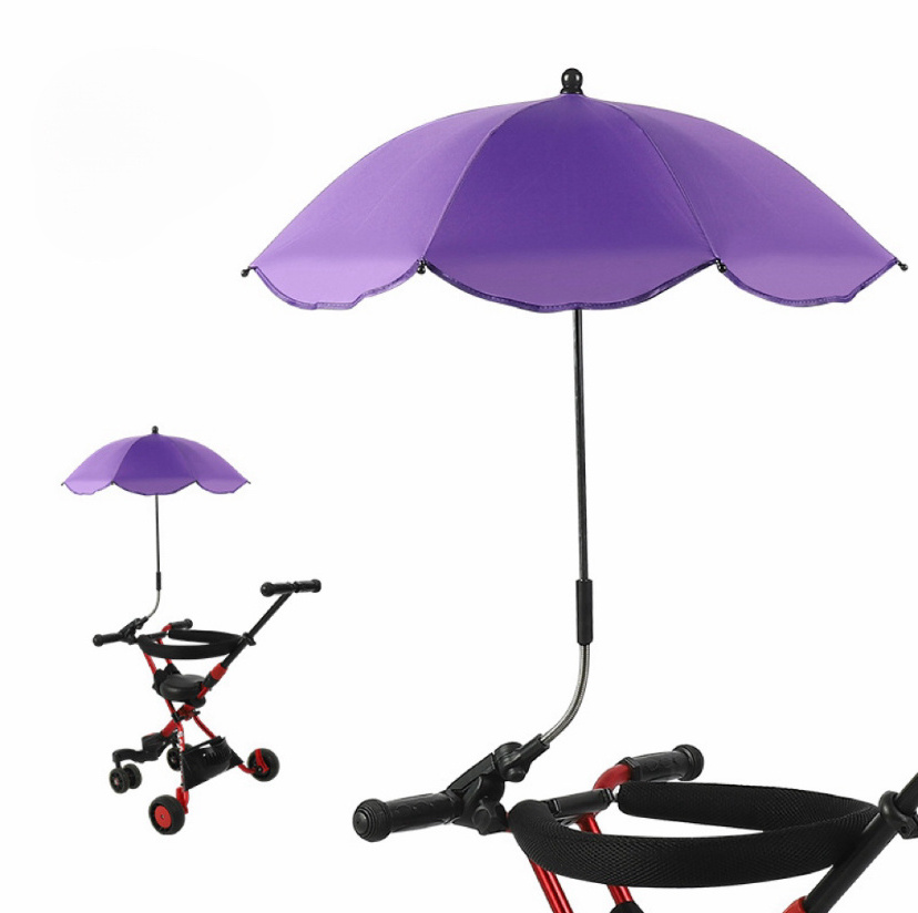 High Quality Outdoor UV Resistant Baby Stroller Parasol Clip Umbrella with Adjustable Clamp