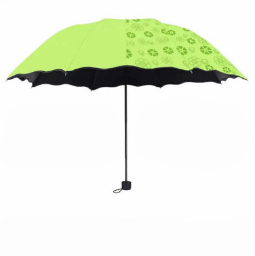 Flower Color Changing Umbrella  Windproof  Sun Rain Folding Umbrella