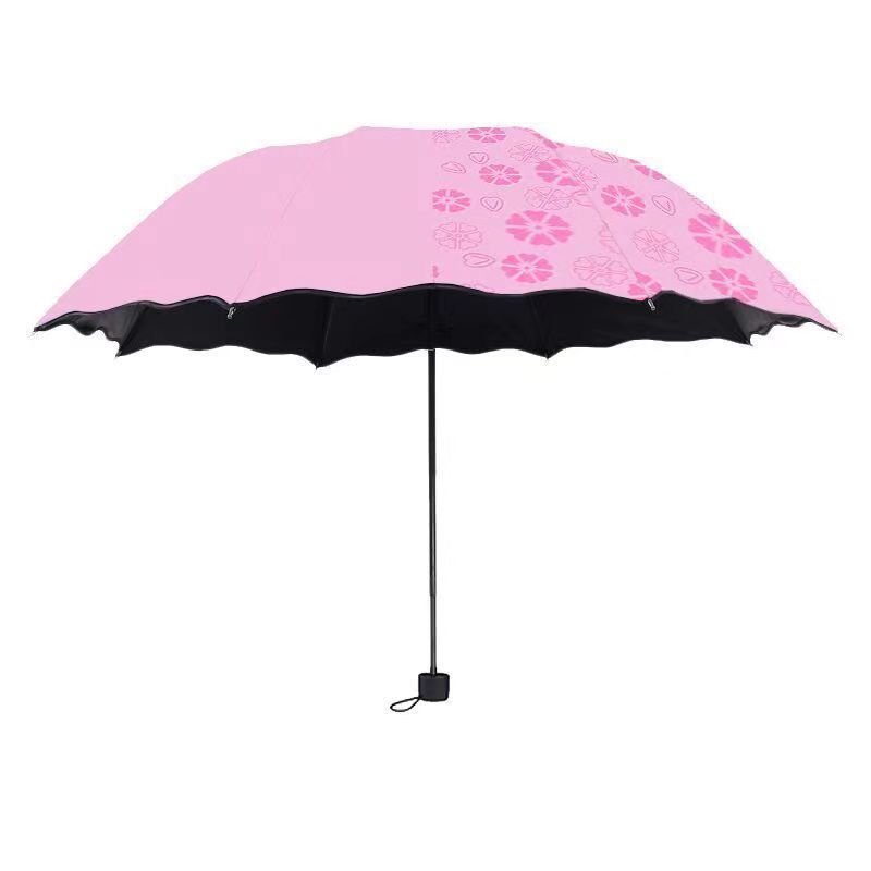 Flower Color Changing Umbrella  Windproof  Sun Rain Folding Umbrella