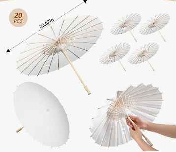 Oil Paper Japanese Parasol for Kids Photo Props Craft Paper Parasol Umbrella For Wedding