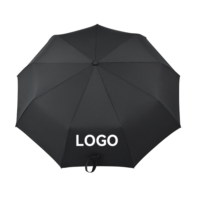 Promotional Color Custom Logo 3 Folding Automatic Sun And Rain Water-Repellent Umbrella