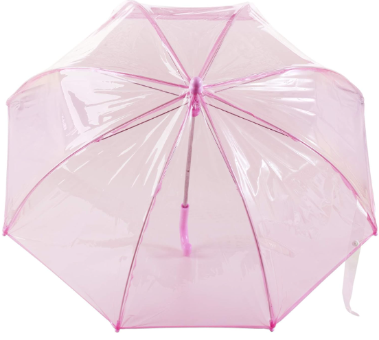 Factory Wholesale Customized travel  Windproof Clear Transparent Umbrella with logo For Rain