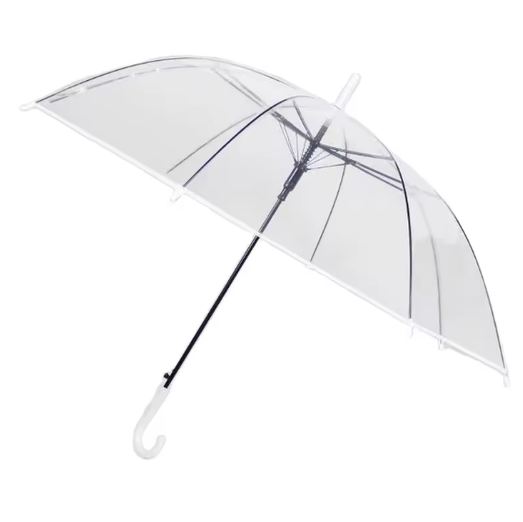 Fashionable  Flashlight Transparent Clear Straight Led Umbrella Parasol Umbrella With Logo